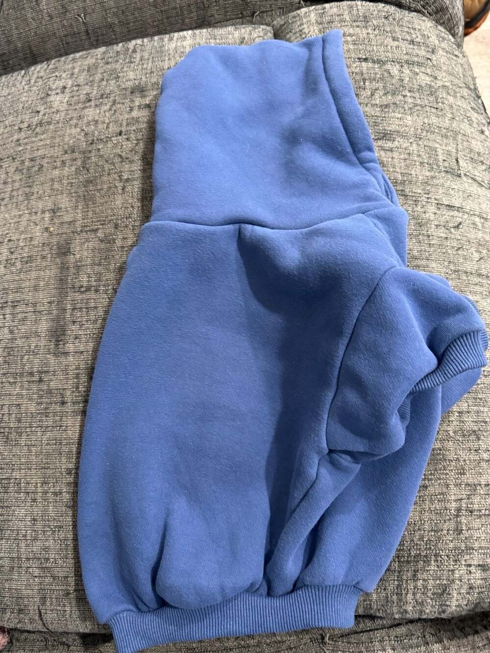 Comfrt Dog Hoodie Size L Blue Cotton Blend Pet Apparel - Picture 4 of 6